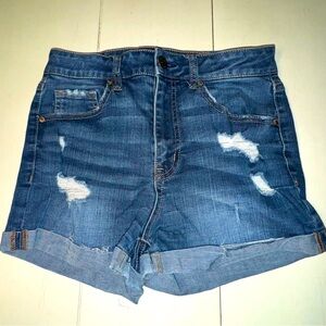 Aeropostale Women’s Super High Rise Midi Jean Shorts Size 4